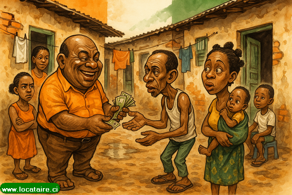 Collecte de loyer en cour commune